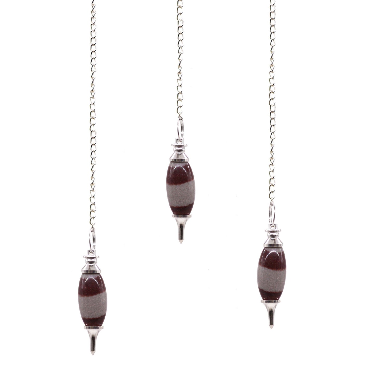Péndulo Shiva Lingam con Punta - Piedra Sagrada de la India