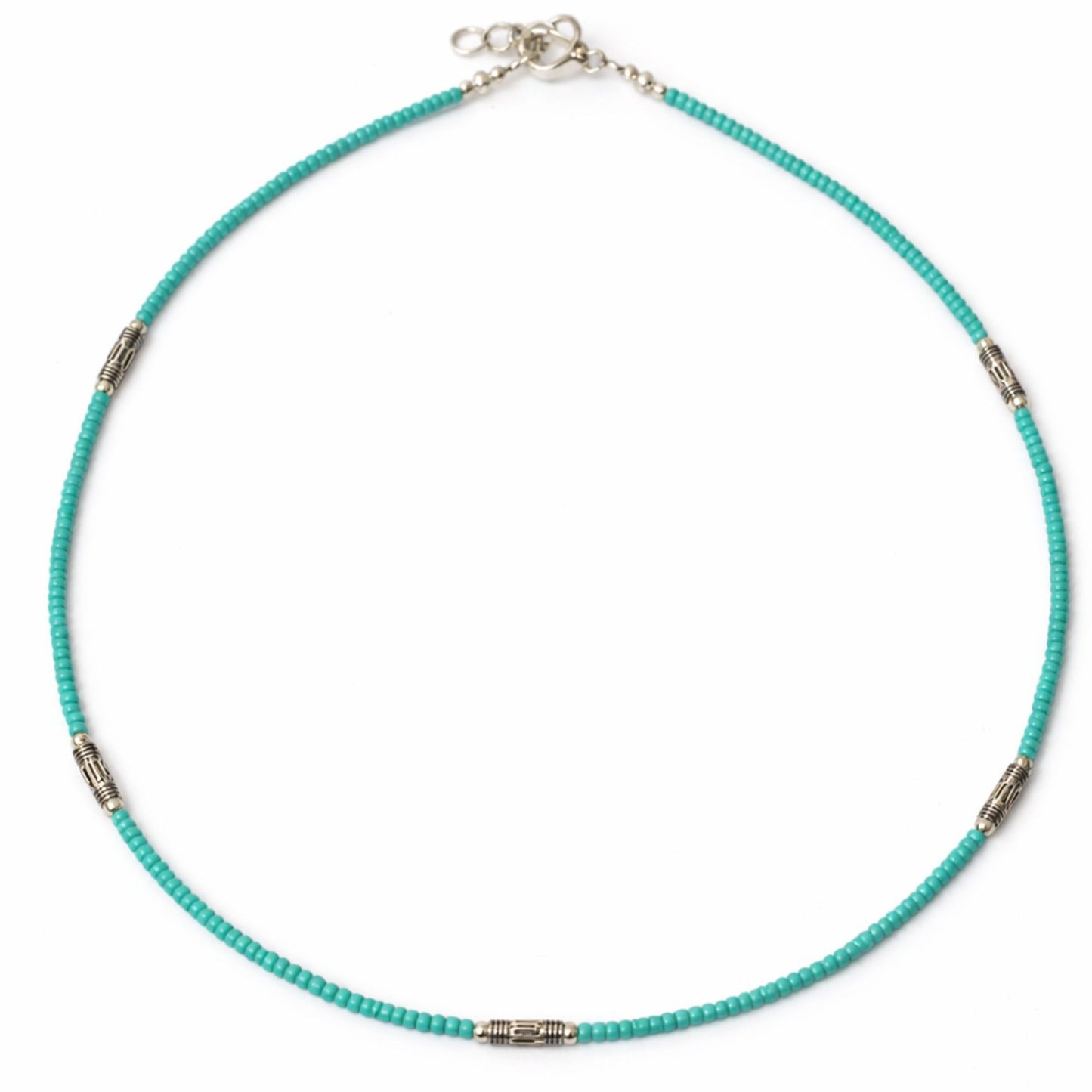 Collar Nepalí de Gemas Extrafinas Turquesa & Lágrima | Joya de Calma y Equilibrio Interior