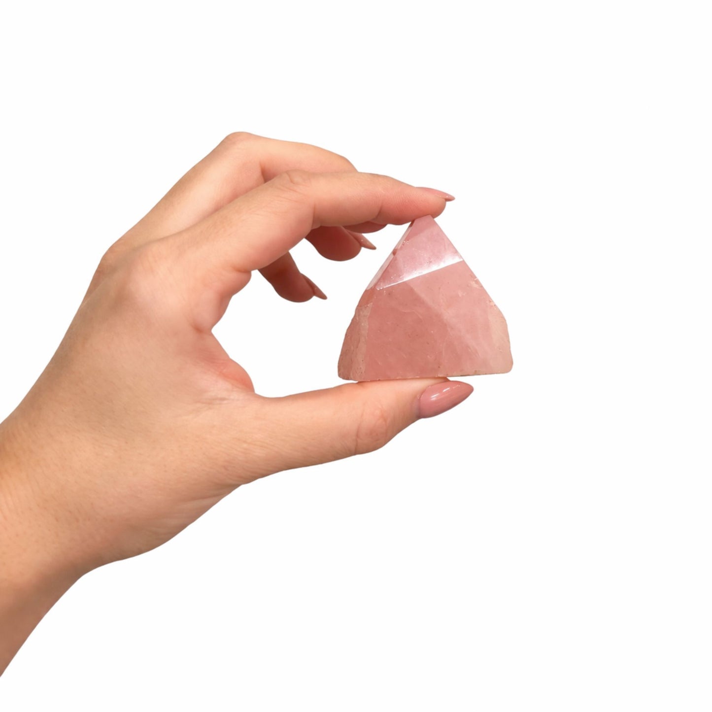 Puntas pulidas de gema superior - Cuarzo rosa (aprox. 5-6 piezas)