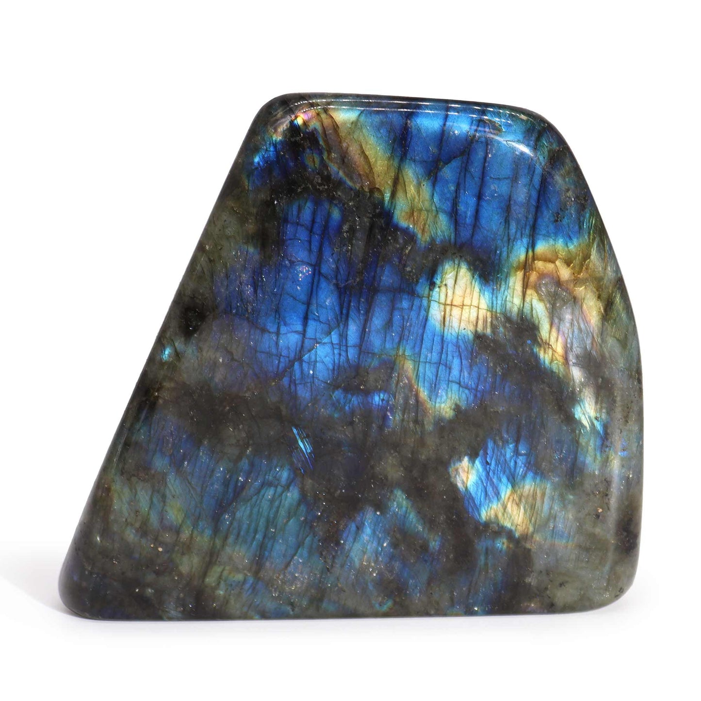 Piedra Grande de Labradorita de Madagascar (9 × 4 × 12,5 cm)