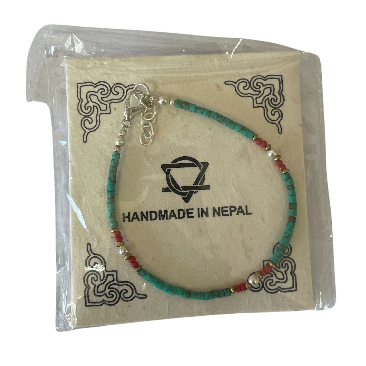 Pulsera Nepalí Gemas Extrafinas · Turquesa & Piedra Natural | Joya de Conexión con la Tierra