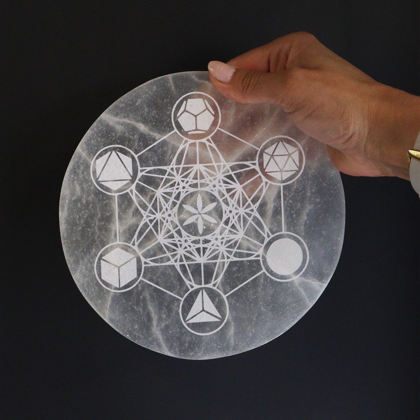 Placa de Carga Grande 18cm - Geometría Sagrada