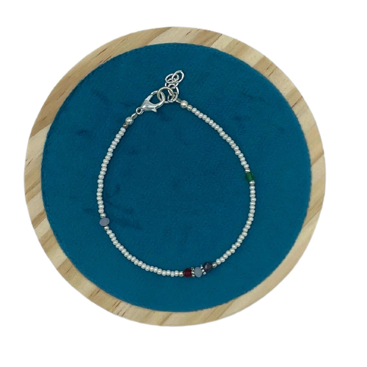 Pulsera Nepalesa Gemas Extrafinas · Perla & Cuentas Talladas | Joya de Pureza Interior