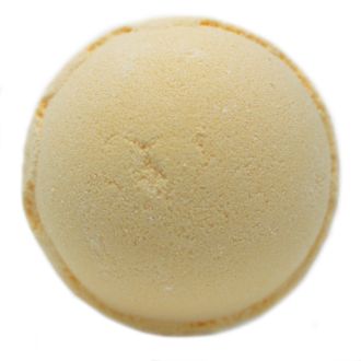 Bomba de baño aromática de Blanco y Amarillo para relajación y autocuidado