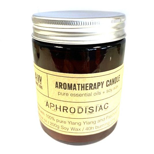 Vela espiritual de Afrodisiaco para calma y bienestar