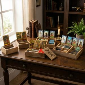 Caja para Cartas del Tarot con Soporte