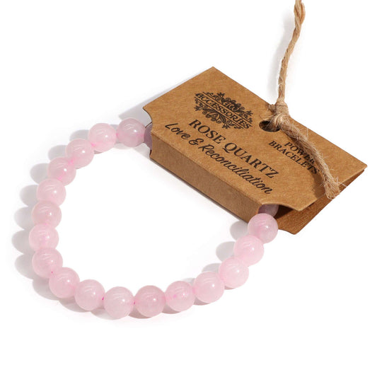 Pulsera Energética de Cuarzo Rosa – Amor, Calma y Bienestar