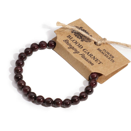 Pulsera de Granate Rojo – Energía Vital, Pasión y Fuerza Interior