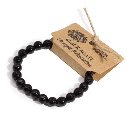 Pulsera de Ágata Negra – Protección, Fuerza y Equilibrio Interior