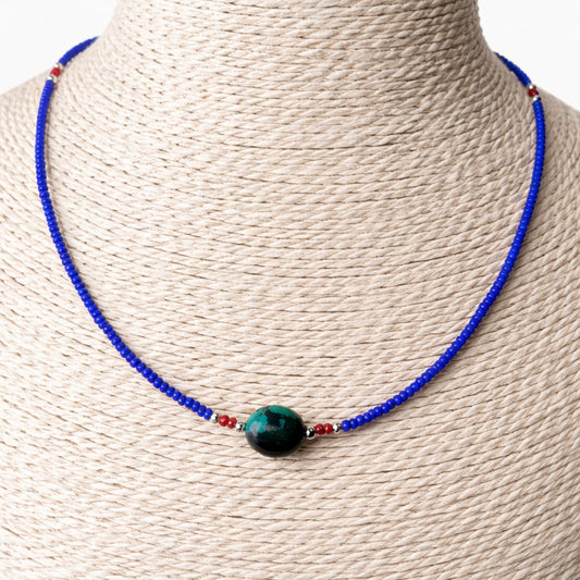 Collar Nepalí · Lapislázuli & Turquesa | Joya de Sabiduría y Protección (42 cm)