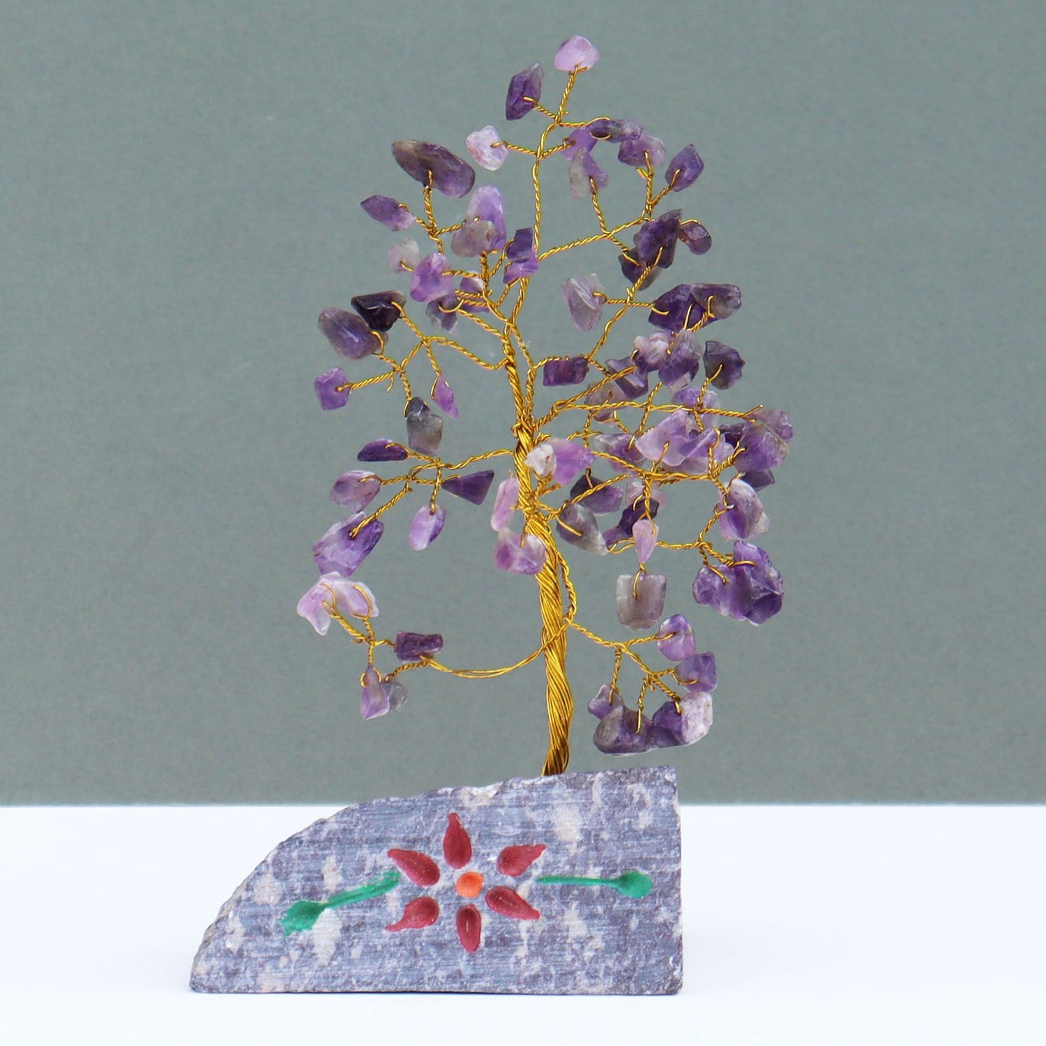 Árbol de gemas de amatista para energía y decoración espiritual