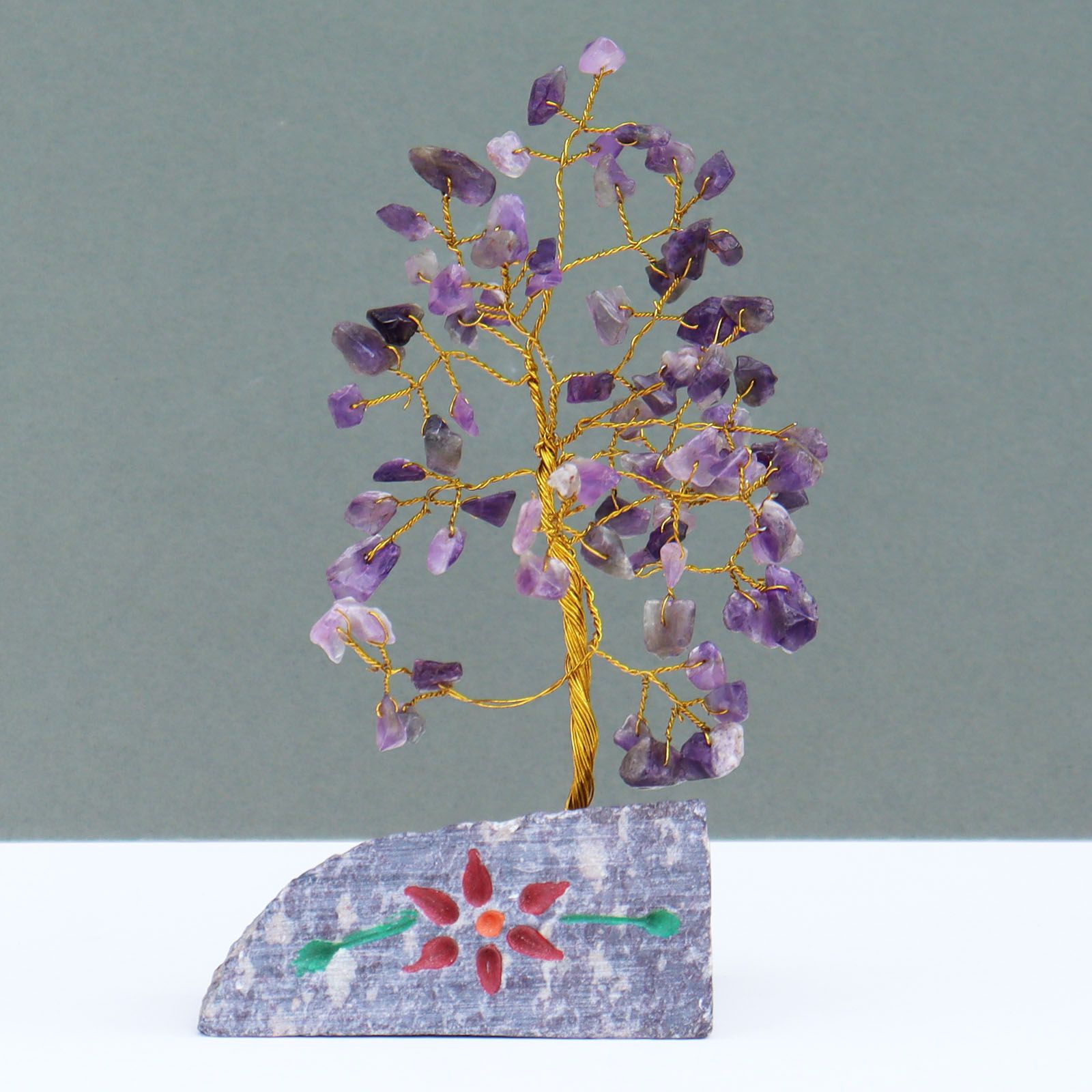 Árbol de gemas de amatista para energía y decoración espiritual