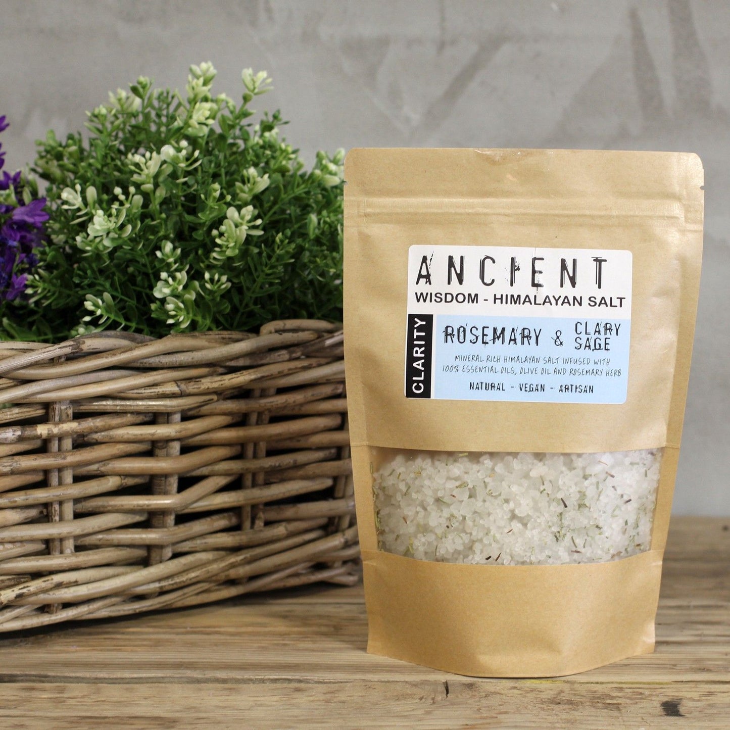 Sales de baño aromáticas de Claridad para calma y bienestar
