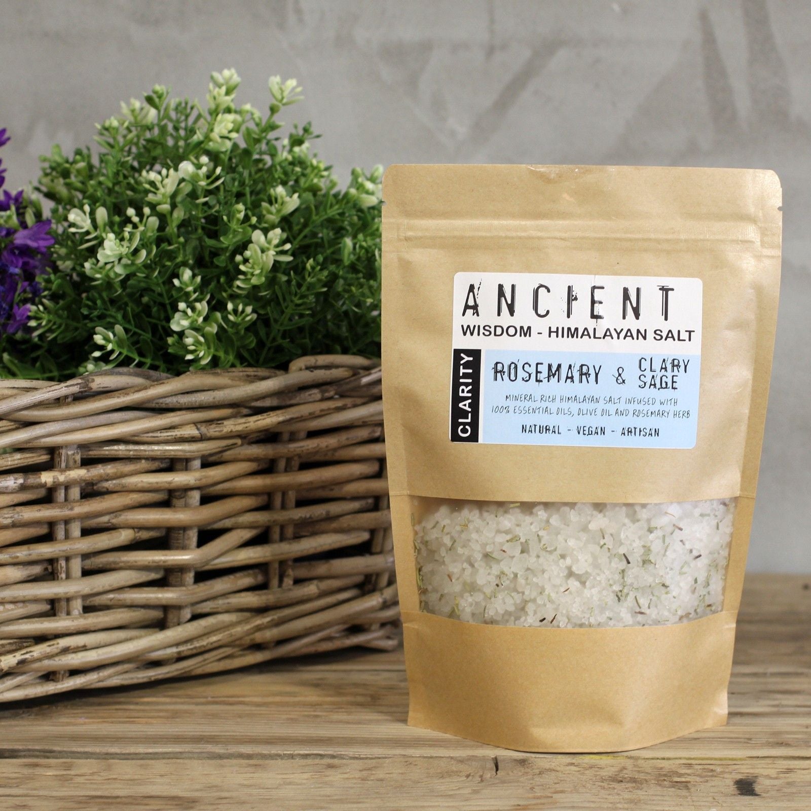 Sales de baño aromáticas de Claridad para calma y bienestar