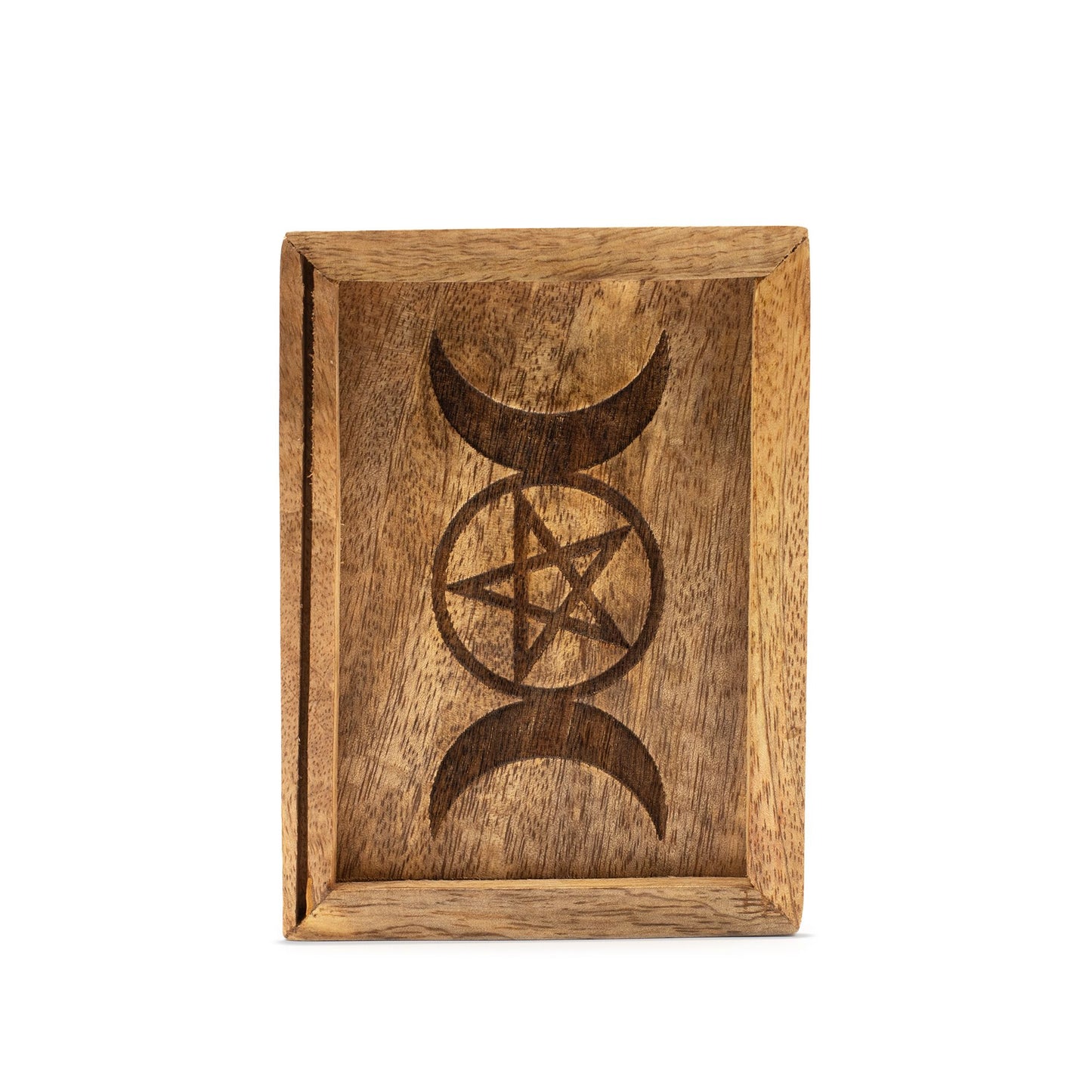 Pequeña caja para cartas de Tarot con soporte para cartas
