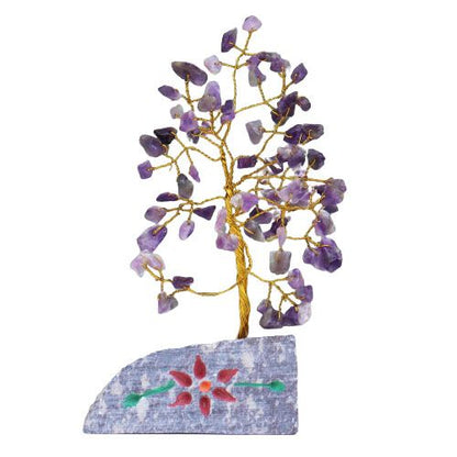 Árbol de gemas de amatista para energía y decoración espiritual