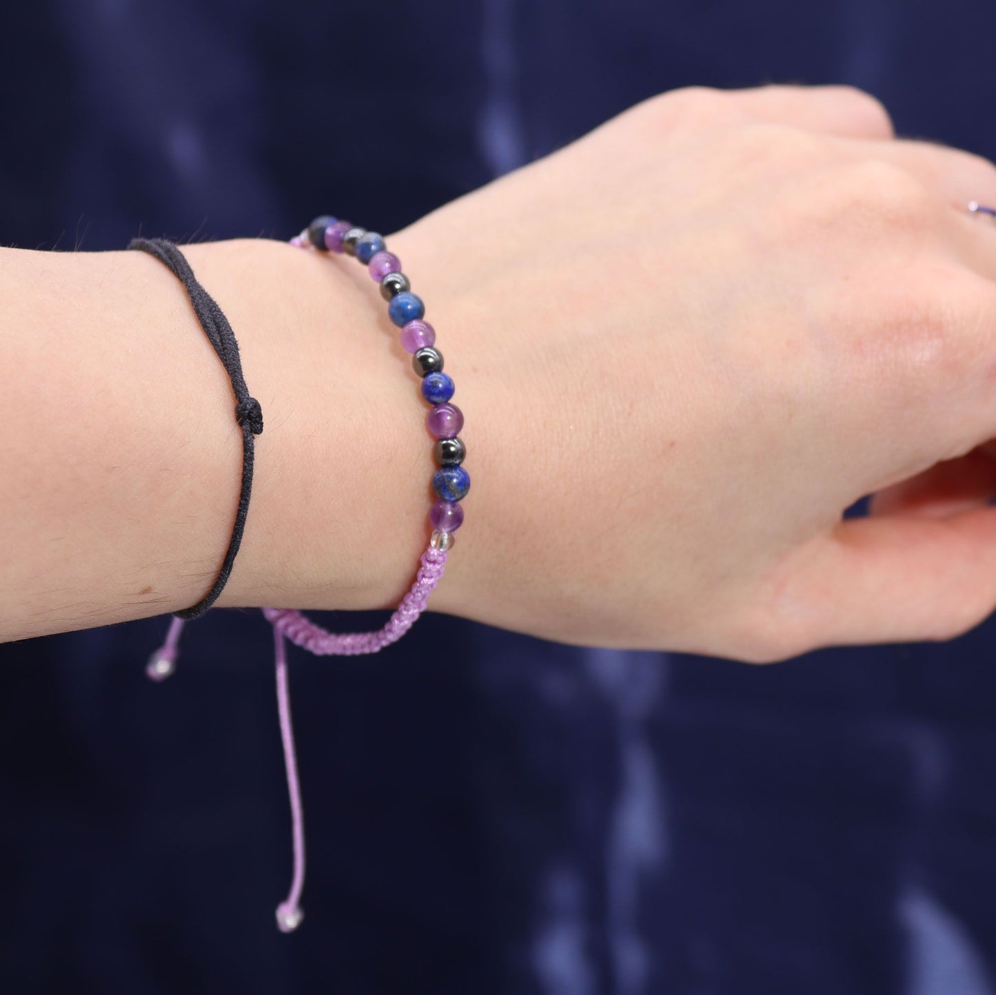 Vela de Cristal del Zodiaco con Pulsera de Piedras Naturales – Acuario