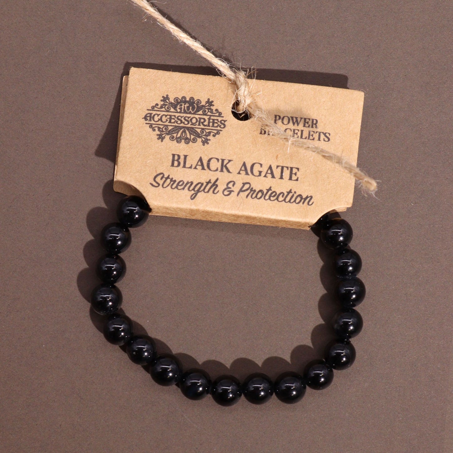 Pulsera de Ágata Negra – Protección, Fuerza y Equilibrio Interior