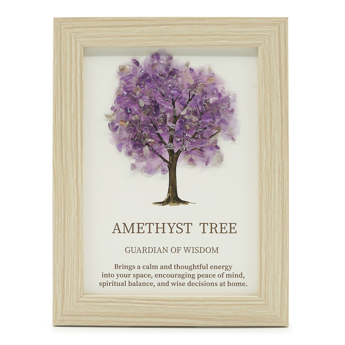 Cuadro Árbol de la Vida con Amatista Natural 21x15cm
