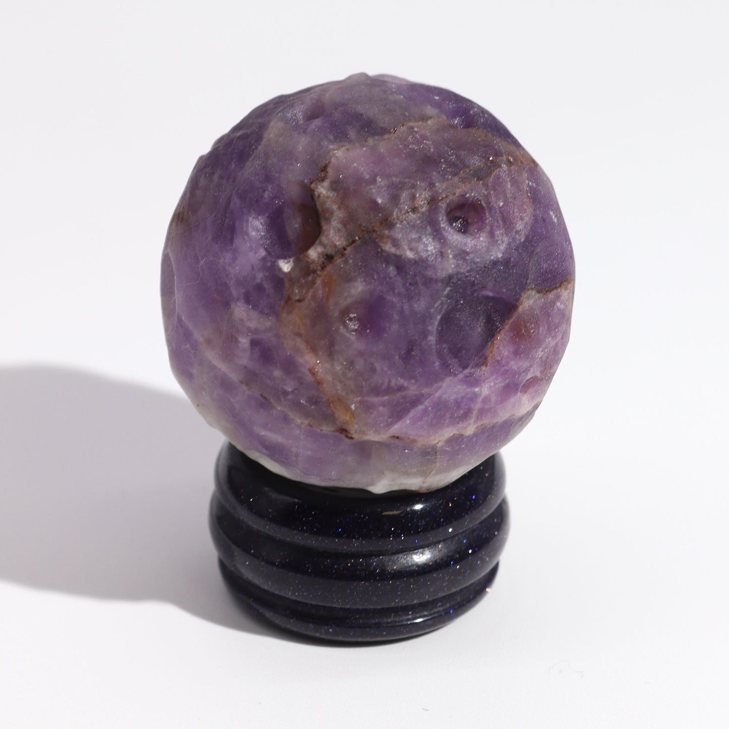 Planeta de Amatista con Soporte Solar (JÚPITER) 40 mm Piedra Natural