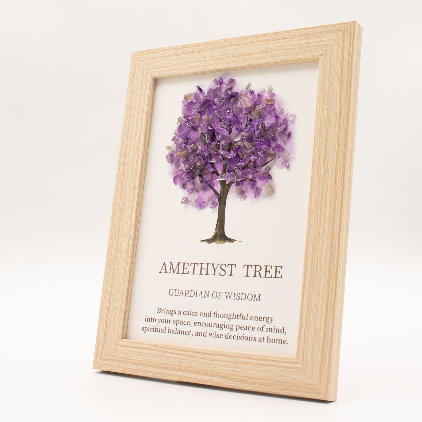 Cuadro Árbol de la Vida con Amatista Natural 21x15cm