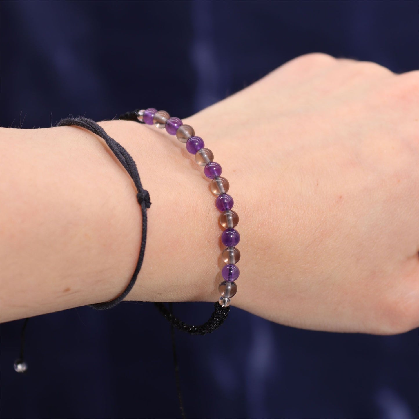 Vela de Cristal del Zodiaco con Pulsera de Piedras Naturales – Capricornio