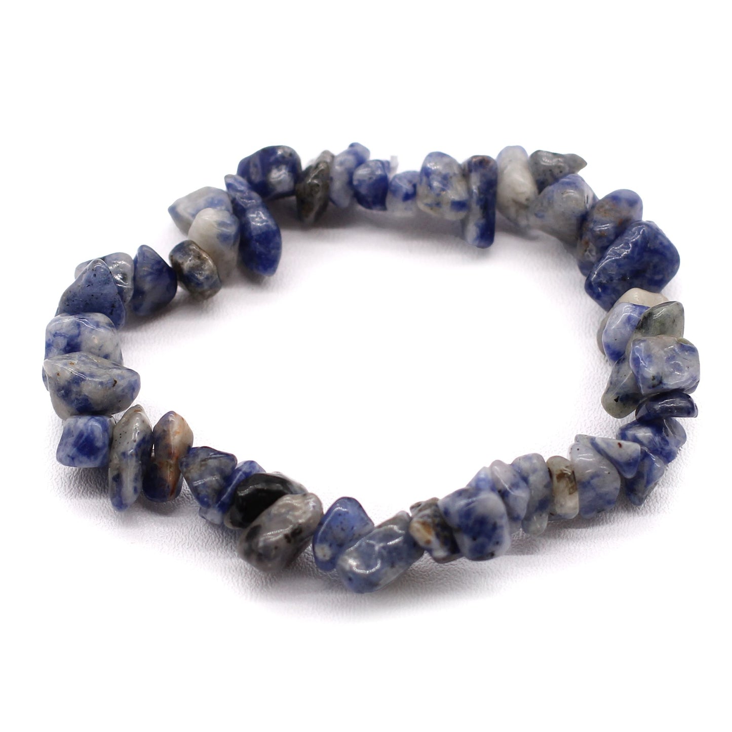 Pulsera de Fragmentos de Piedra Natural – Sodalita