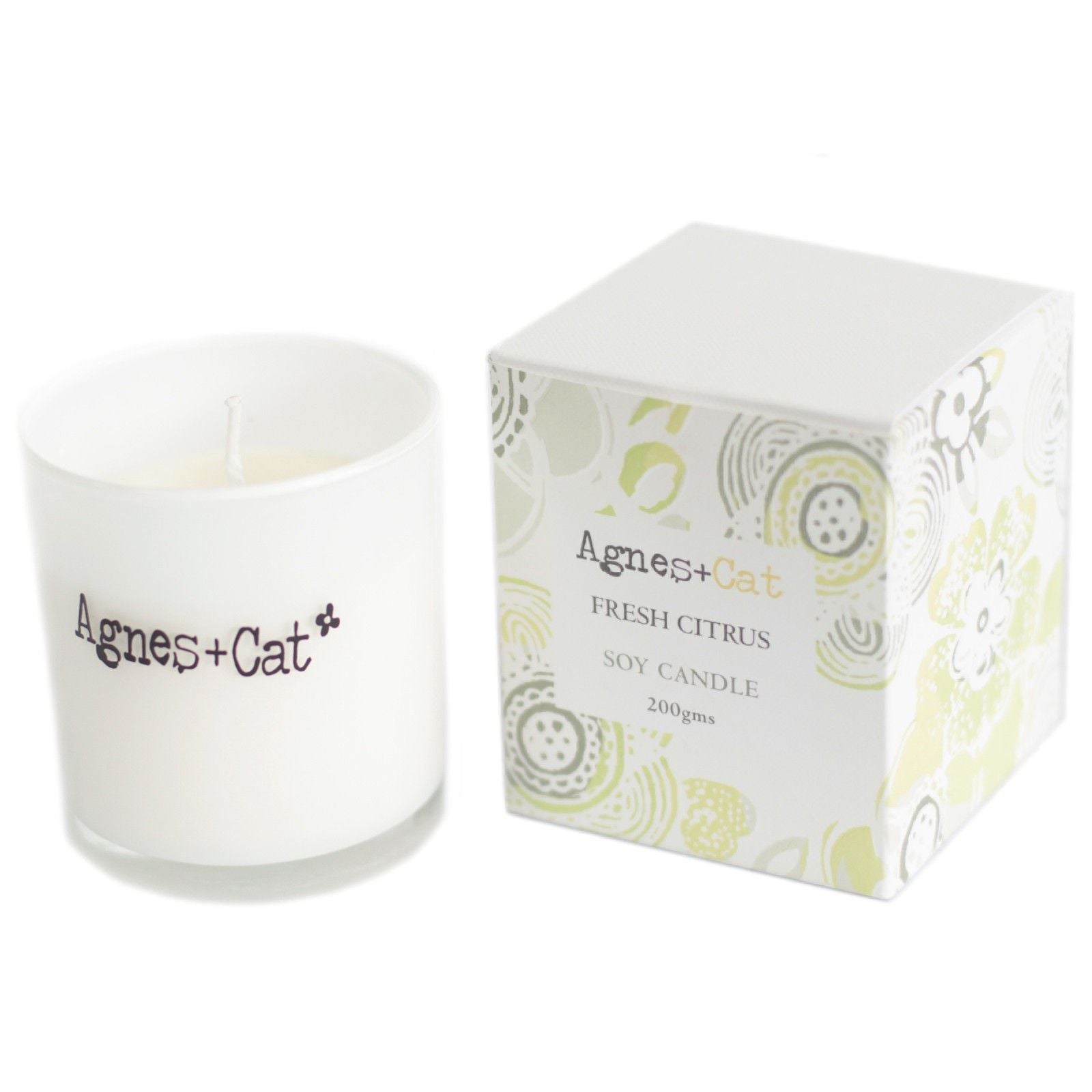 Vela espiritual de Citrus para calma y bienestar