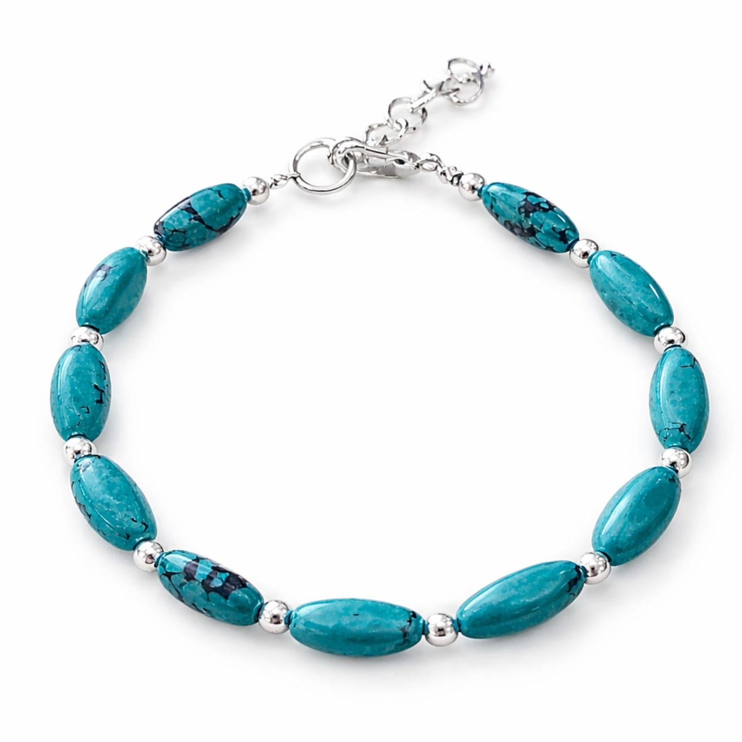 Conjunto Nepalí · Collar & Pulsera Turquesa | Joya Artesanal del Himalaya