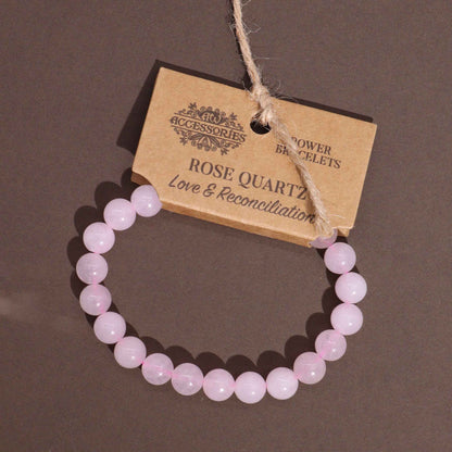 Pulsera Energética de Cuarzo Rosa – Amor, Calma y Bienestar