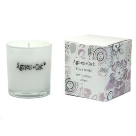 Vela espiritual de Tea and Roses para calma y bienestar