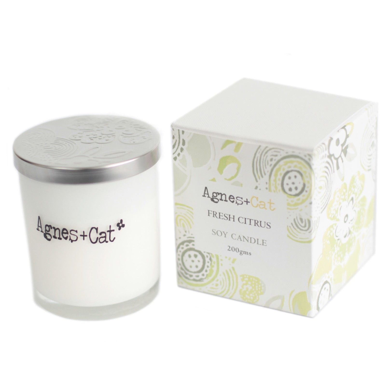 Vela espiritual de Citrus para calma y bienestar