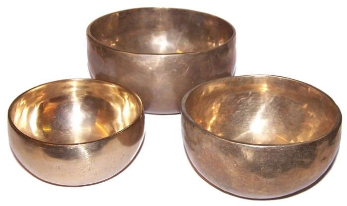 Cuenco tibetano Set de 3 CuencosTibetanos para meditación y equilibrio energético