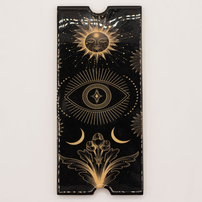 Cajas para cartas del tarot de cuatro compartimentos con soporte para cartas