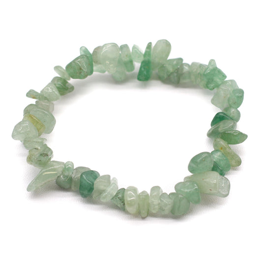 Pulsera de Fragmentos de Piedra Natural – Aventurina Verde