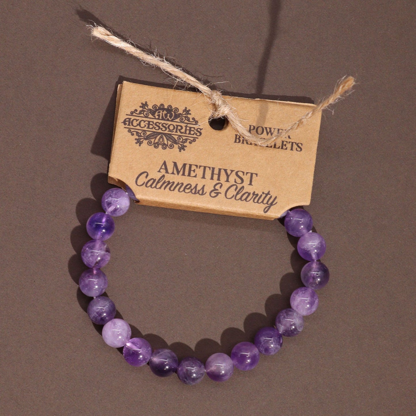 Brazalete Amatista 10mm | Protección Espiritual + Claridad Mental | Uso Diario