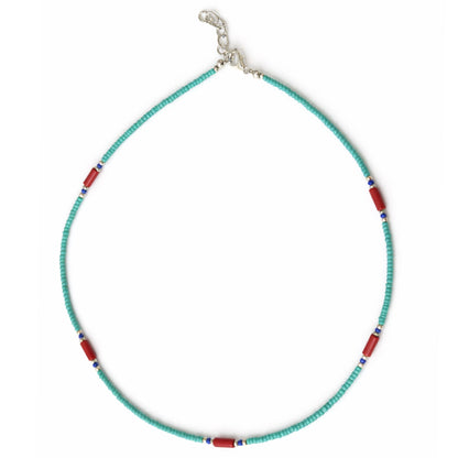 Collar Nepalí · Turquesa, Coralita & Lapislázuli | Joya de Fuerza y Armonía