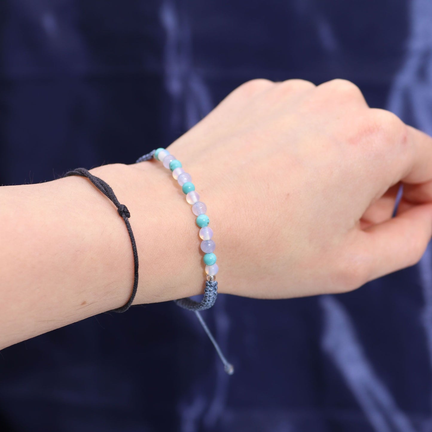 Vela de Cristal del Zodiaco con Pulsera de Piedras Naturales – Piscis
