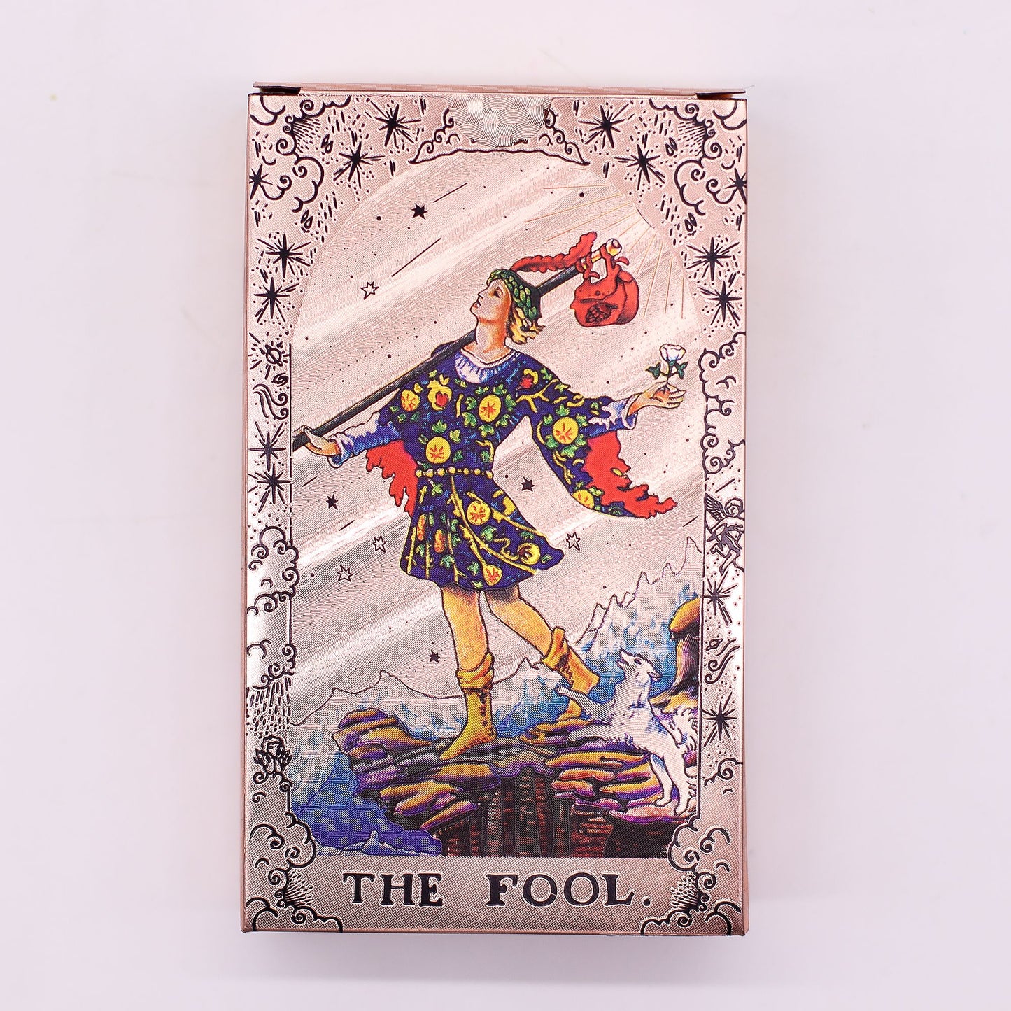 Set de cartas de Tarot en oro rosa - Fase lunar - con folleto