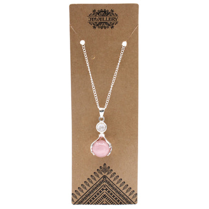 Collar de Manos Curativas de Cuarzo Rosa – Amor Propio y Armonía