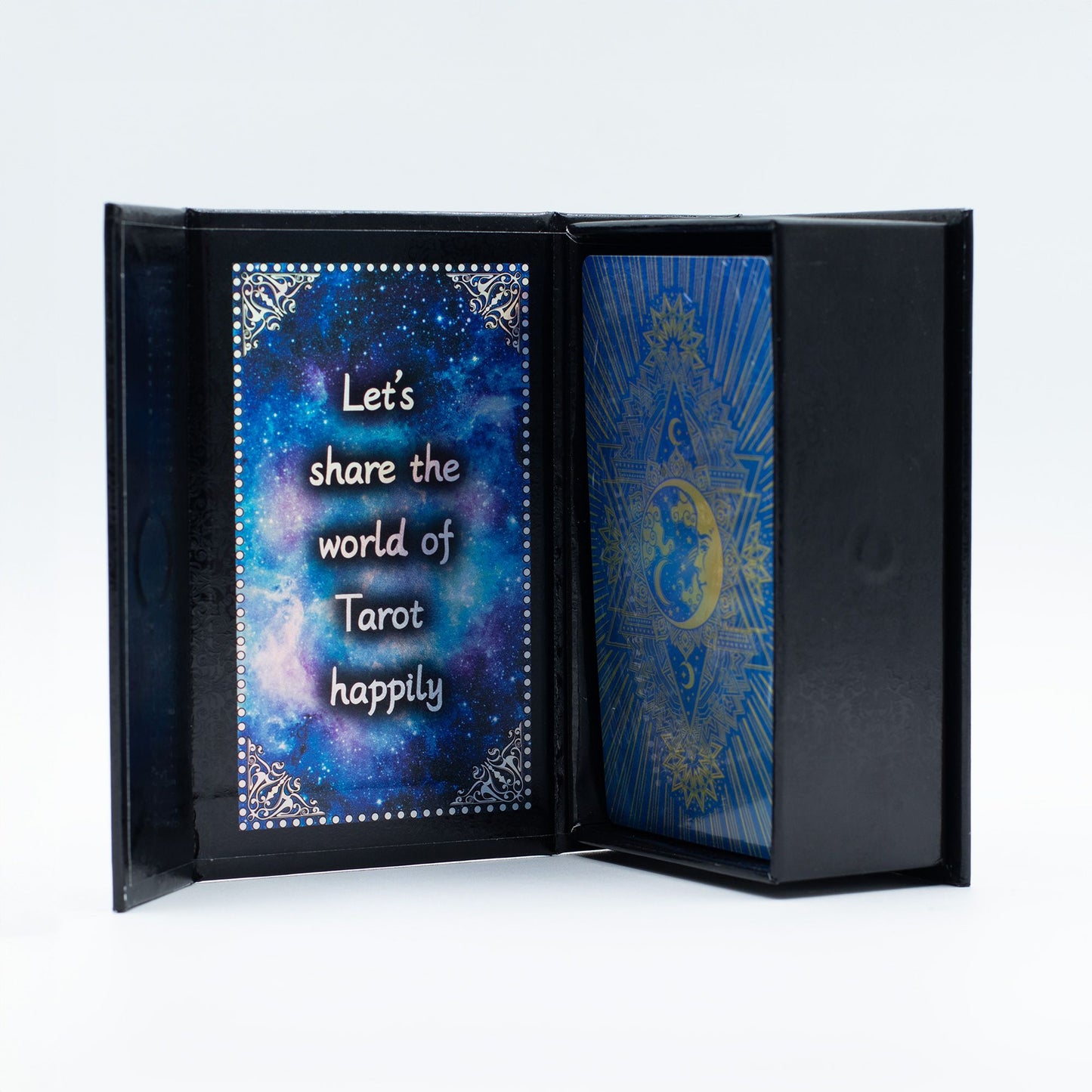 Tarot Cara de la Luna con Lámina Azul y Guía Completa de 78 Cartas
