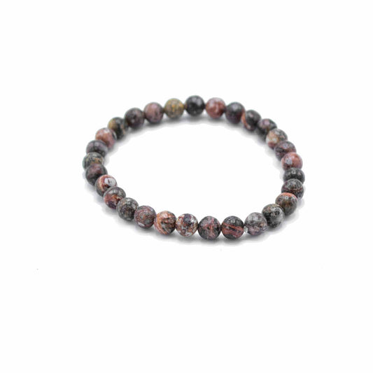 Pulsera de manifestación de piedras preciosas - Piel de leopardo - Coraje