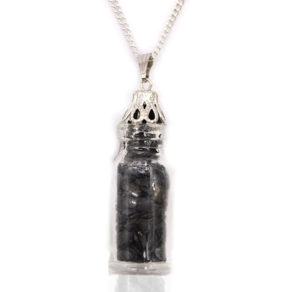 Collar de Piedras Embotelladas - Ónix Negro
