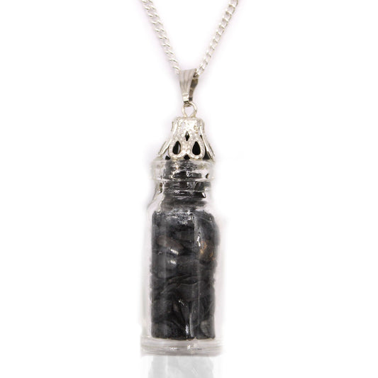 Collar de Piedras Embotelladas - Ónix Negro