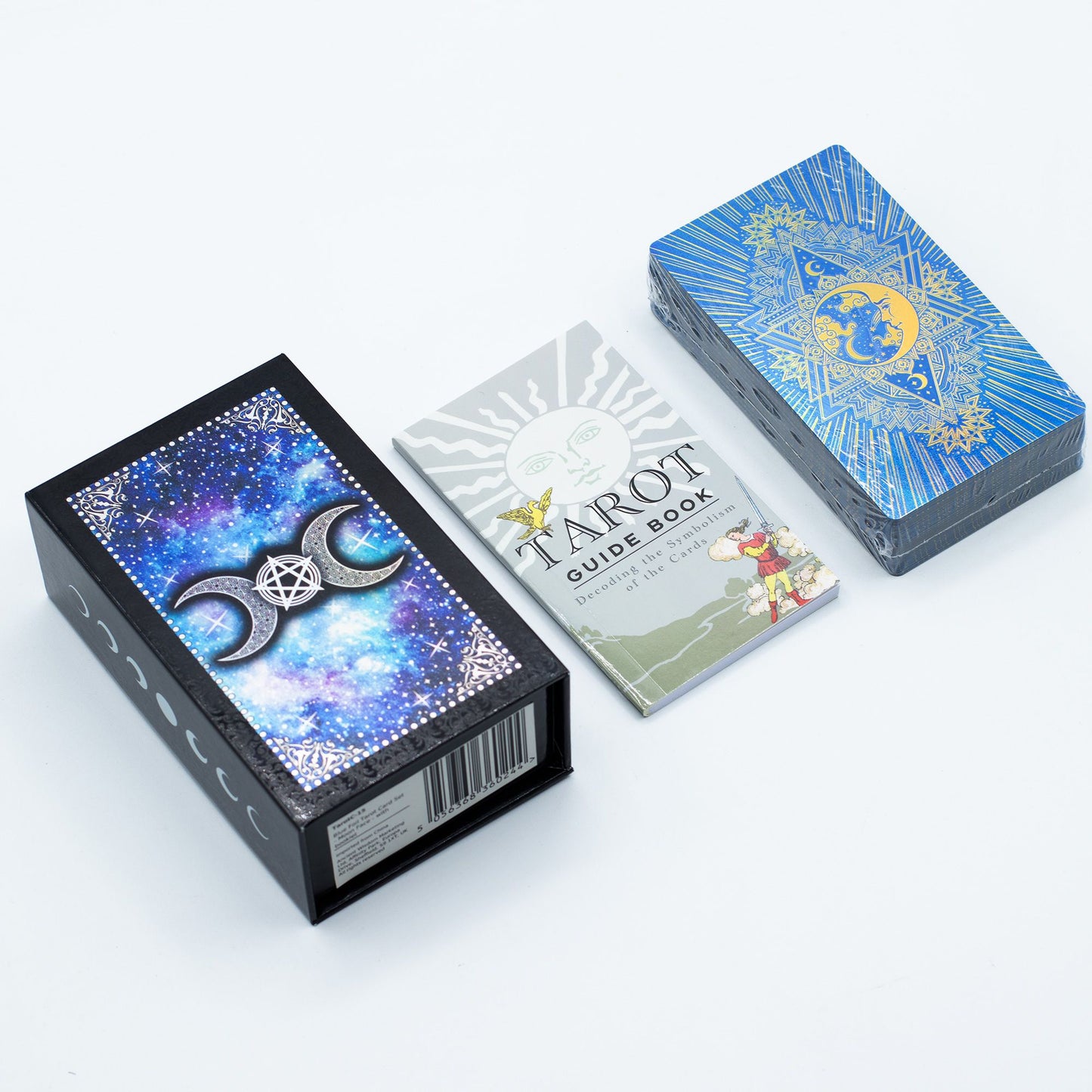 Tarot Cara de la Luna con Lámina Azul y Guía Completa de 78 Cartas