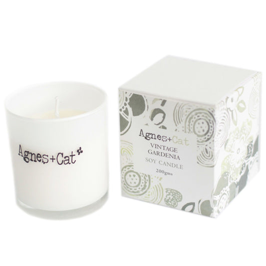Vela espiritual de Vintage Gardenia para calma y bienestar