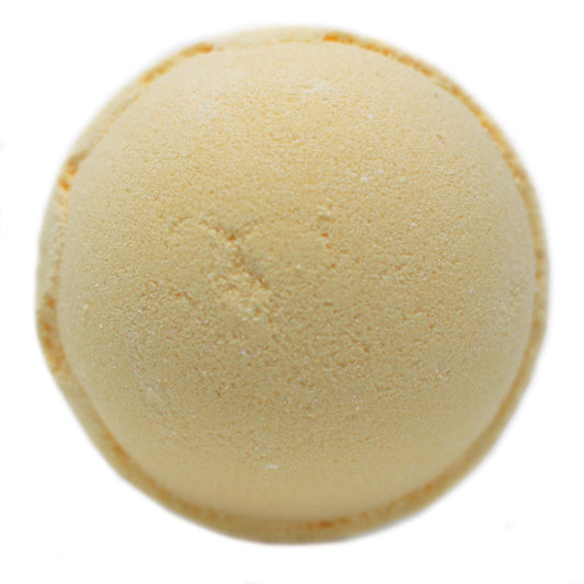 Bomba de baño aromática de Blanco y Amarillo para relajación y autocuidado