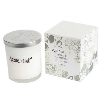 Vela espiritual de Vintage Gardenia para calma y bienestar