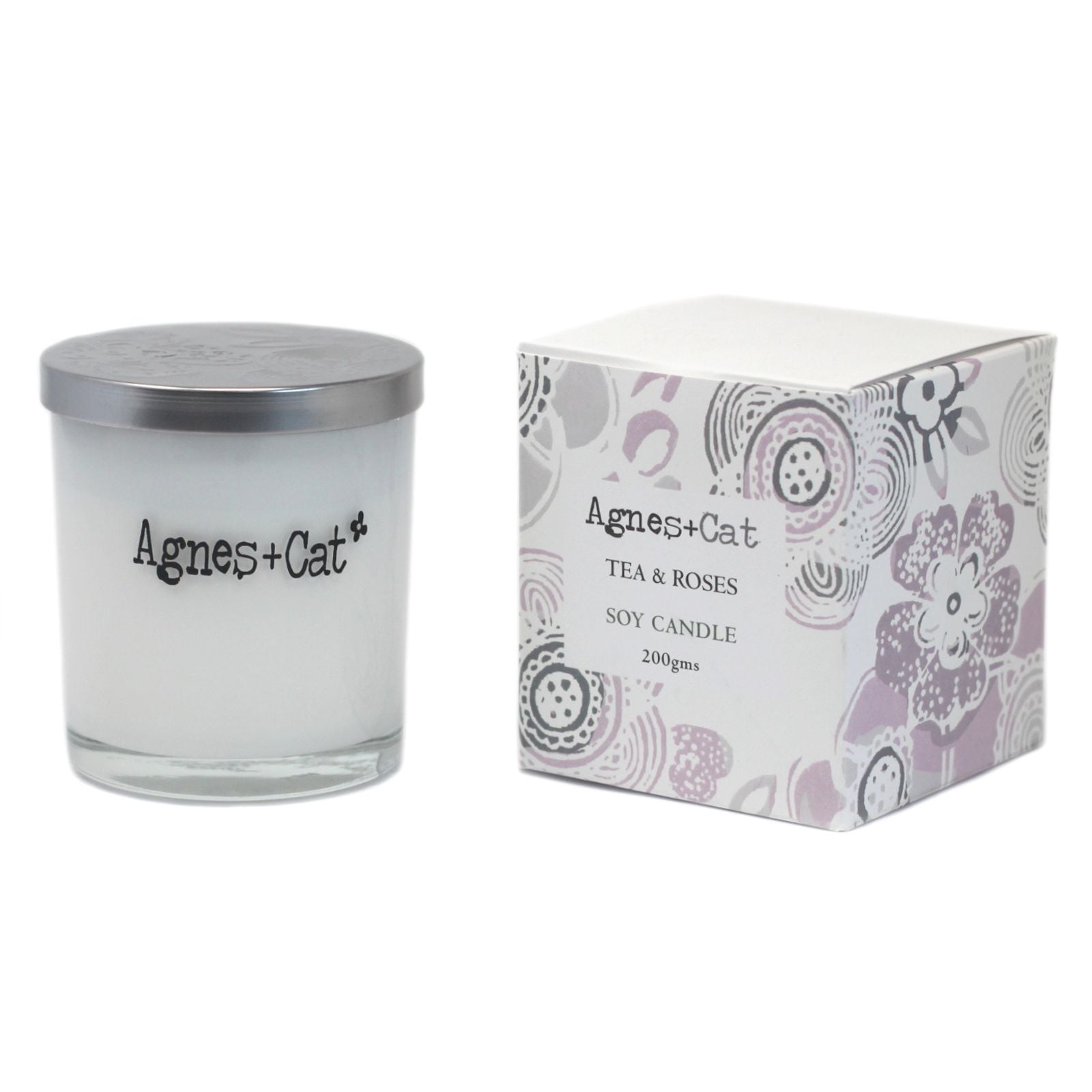 Vela espiritual de Tea and Roses para calma y bienestar