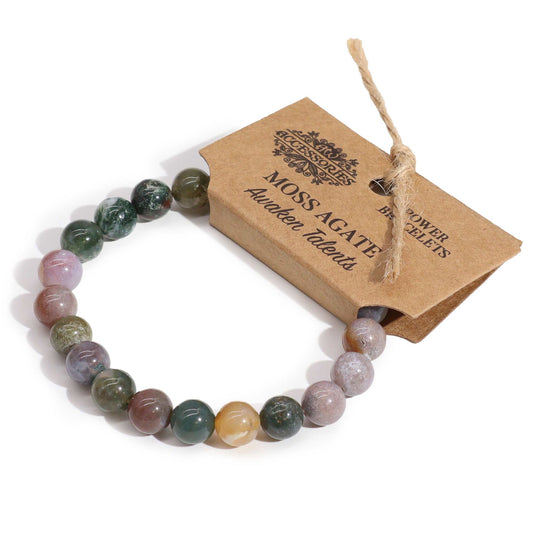 Pulsera de Ágata Multicolor – Equilibrio, Energía y Conexión Natural